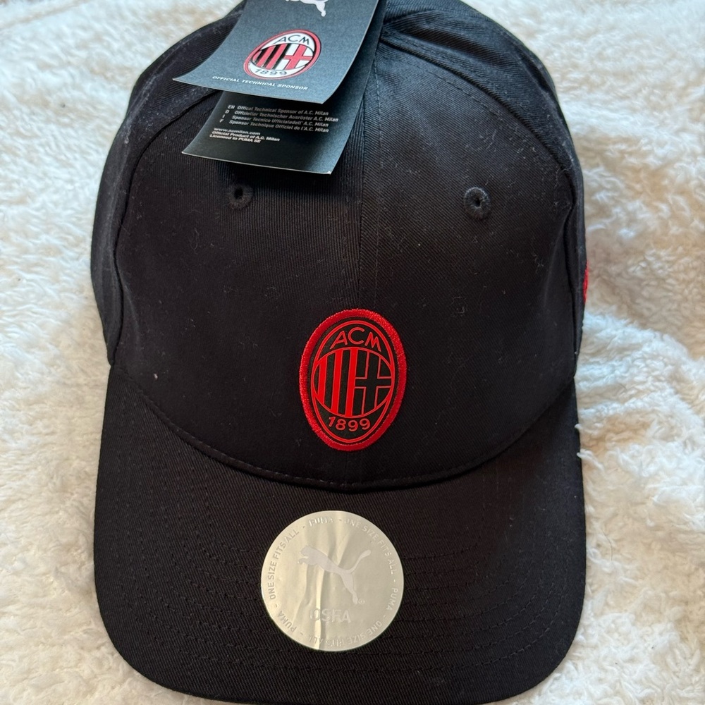 Puma Black Cap with Red Logo